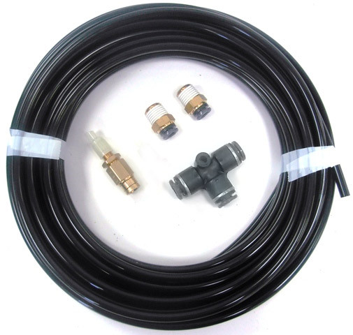 Inflation kit with 30ft. 1/4" airline, 2 1/4" npt straights, 1 T and 1 schrader. — primary image