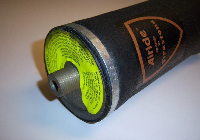 Firestone 7076 rolling sleeve air spring, 4" diameter with 1/8" npt port.