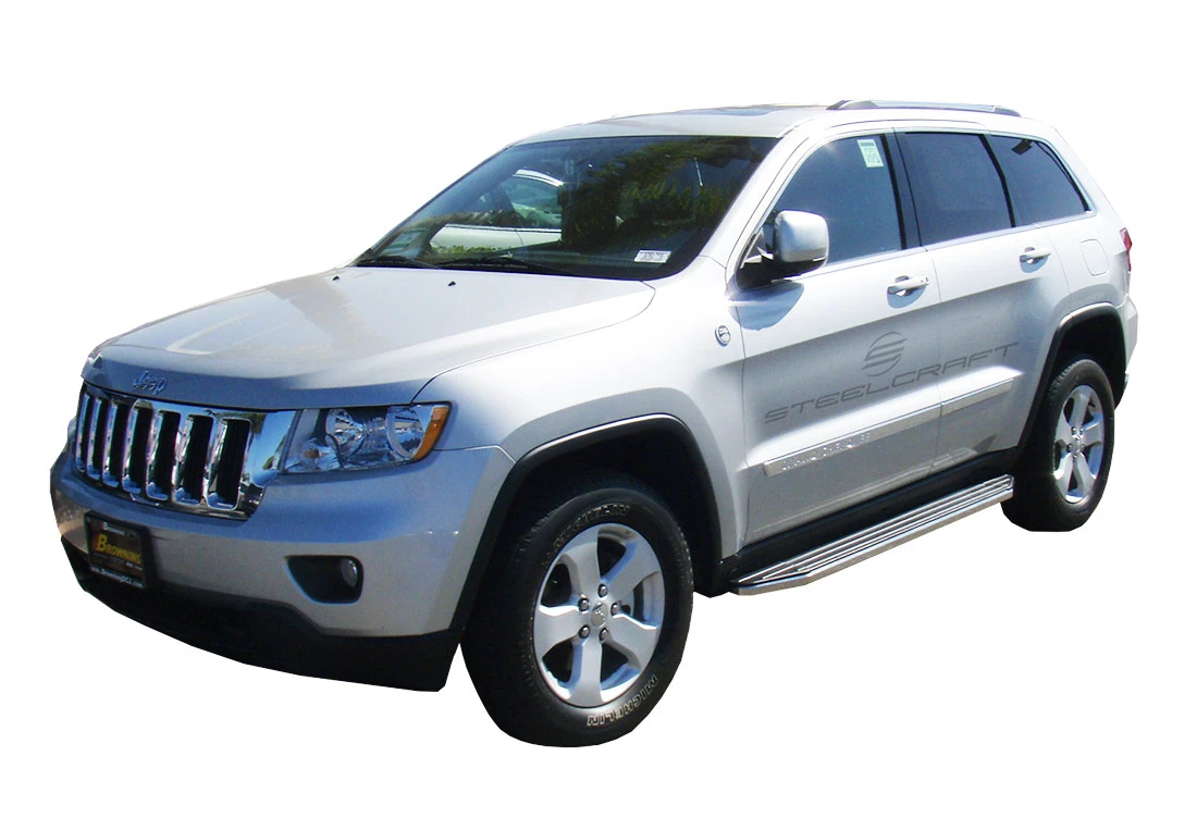 STX100 Running Boards - Black/Stainless Trim (123200) — primary image