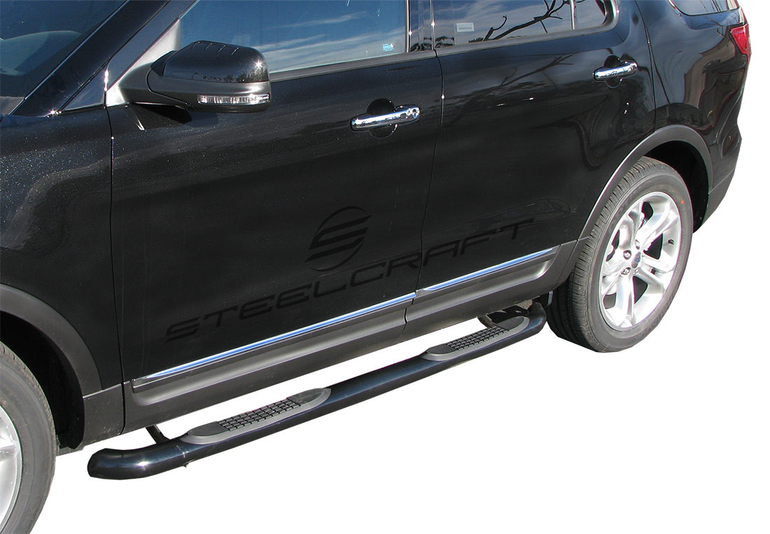 3" Round Sidebars - Black (213900) — primary image