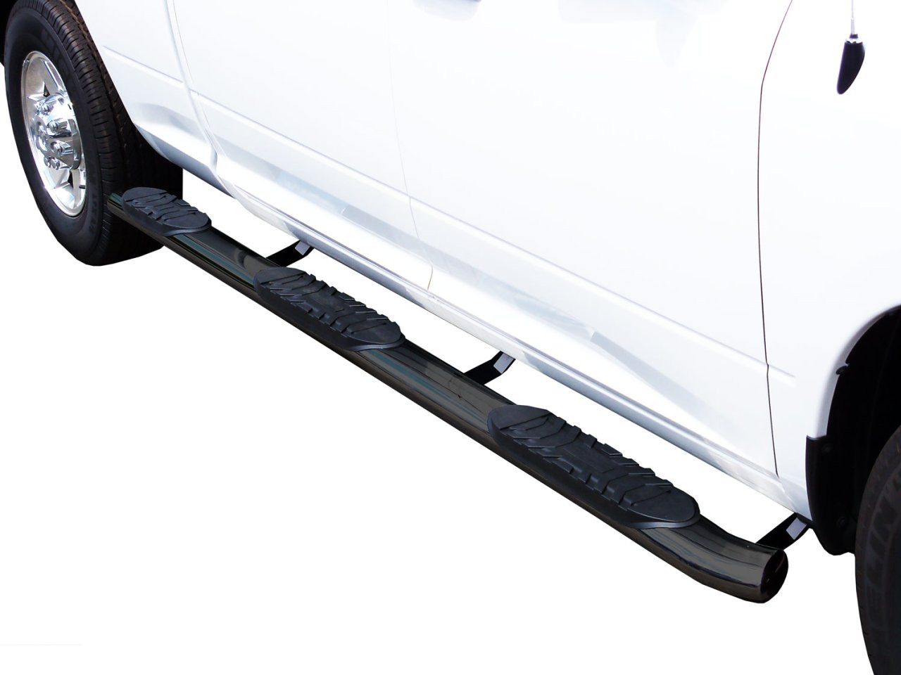 5" Oval Wheel to Wheel Sidebars - Black (424005B) — primary image