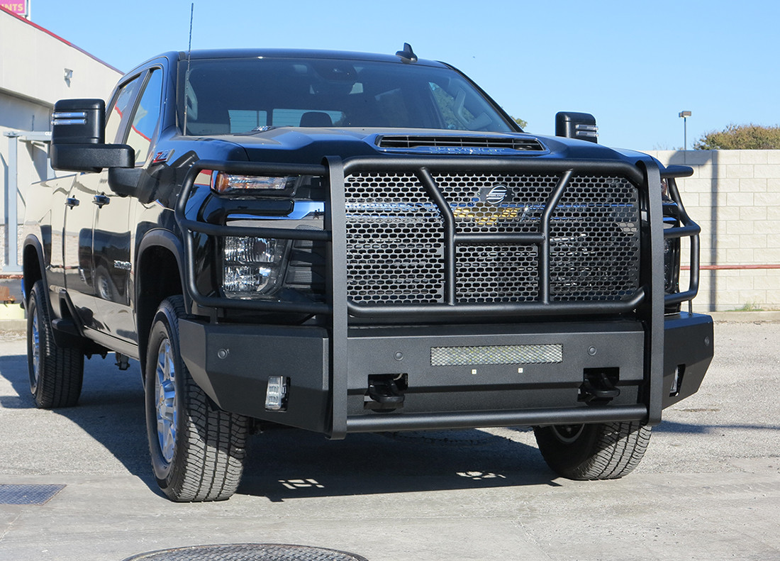 Elevation Front Bumper - Fine Textured Black (60-10444C) — primary image