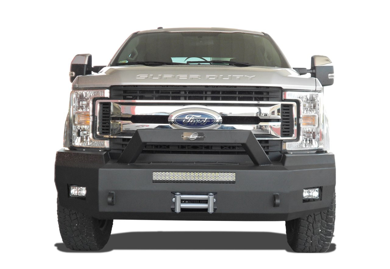 Elevation Bullnose Front Bumper - Black (70-11380) — primary image