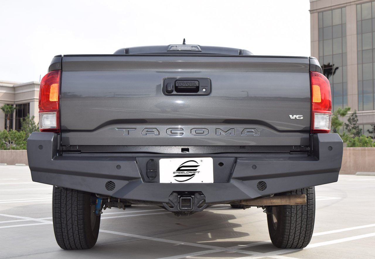 Elevation Rear Bumper - Fine Textured Black (65-23420) — primary image