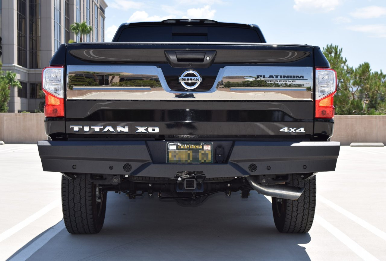 Elevation Rear Bumper - Fine Textured Black (65-24080) — primary image