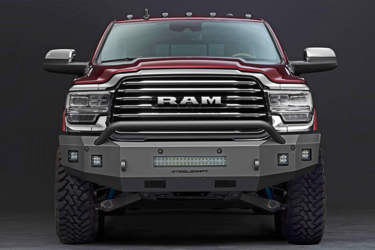 Fortis Front Bumper - Textured Black (71-12280HP) — primary image
