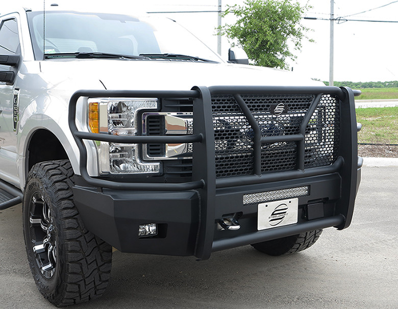 Elevation Front Bumper - Fine Textured Black (60-11380CC) — primary image