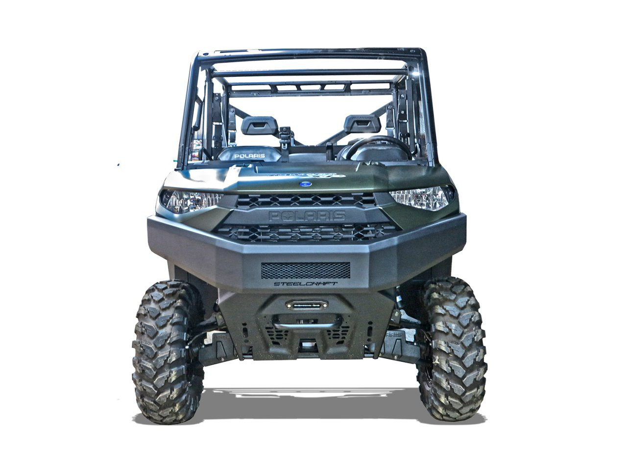 UTV Front Bumper Overlay - Fine Textured Black (70-3010) — primary image