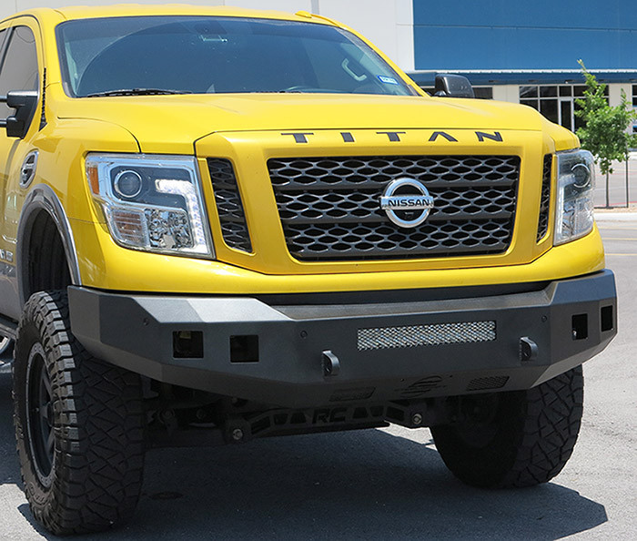 Fortis Front Bumper - Textured Black (71-14080) — primary image