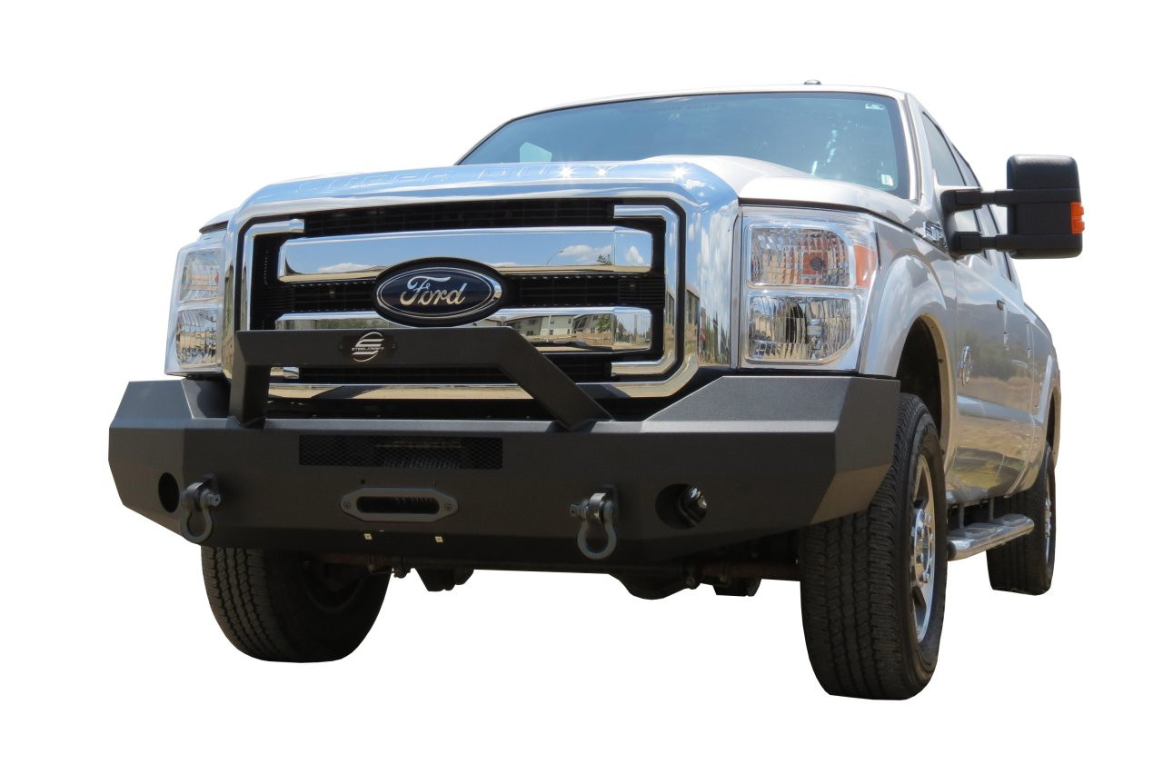 Elevation Bullnose Front Bumper - Black (70-11370) — primary image