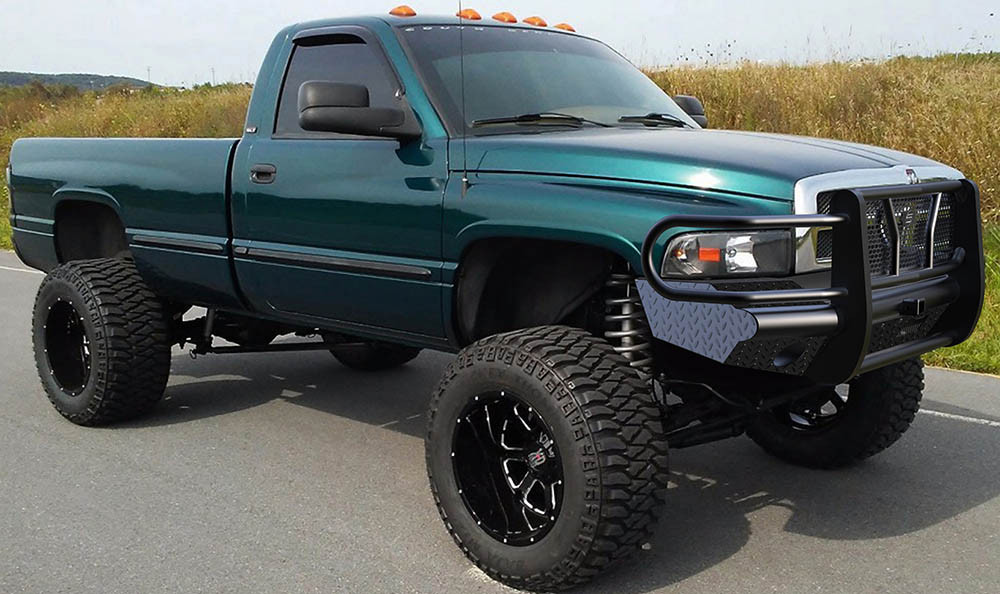 HD Front Bumper Replacements - Black (HD12200R) — primary image
