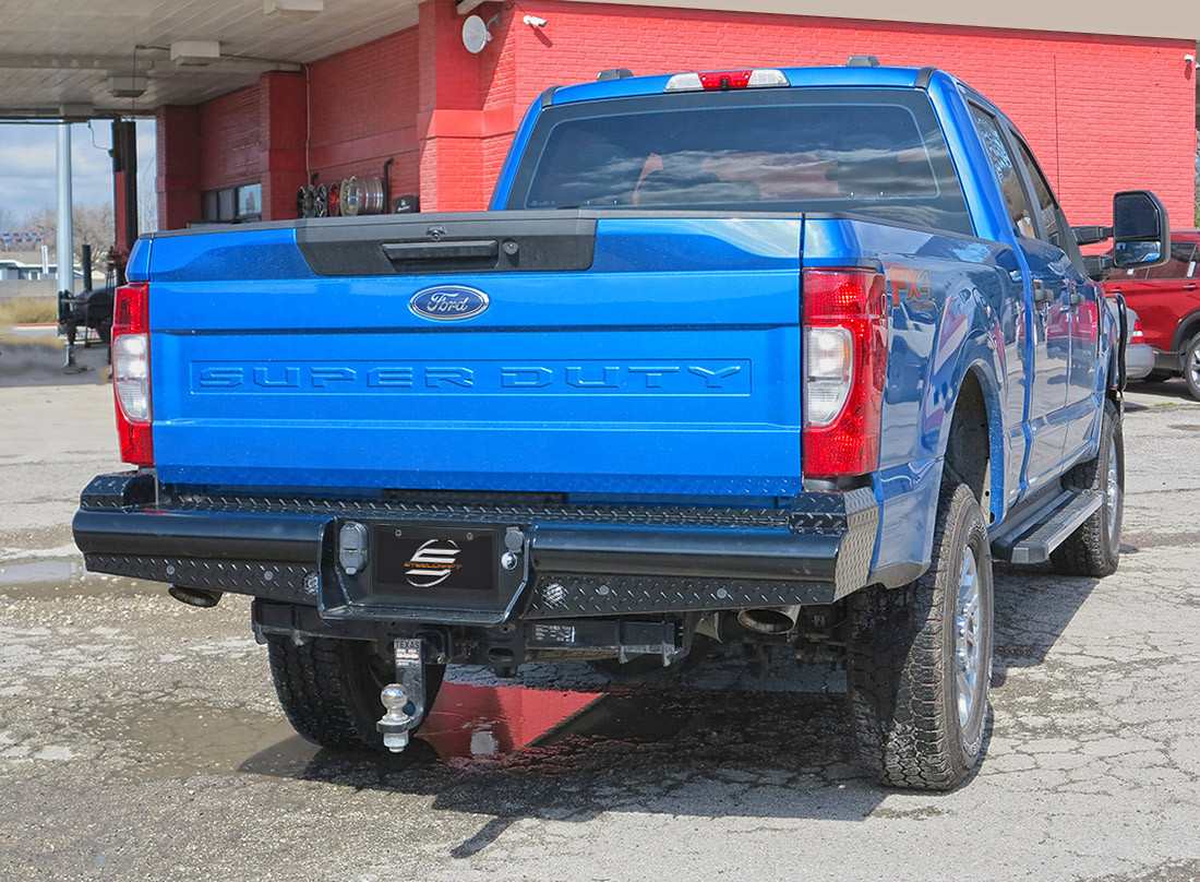 HD Rear Bumper Replacements - Black (HD21380) — primary image