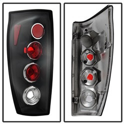 Euro Style Tail Lights - Black (5001108) — angled view