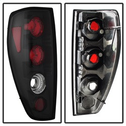 Euro Style Tail Lights - Black (5001412) — angled view