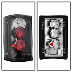 Euro Style Tail Lights - Black (5002914) — angled view