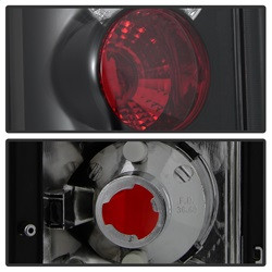 Euro Style Tail Lights - Black (5002914) — angled view