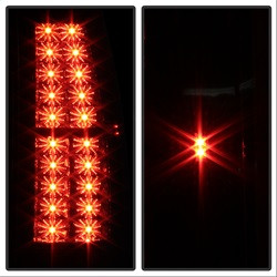 LED Tail Lights - Black (5002136) — angled view