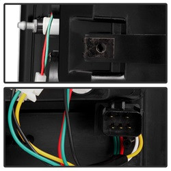 LED Tail Lights - Black (5002556) — angled view