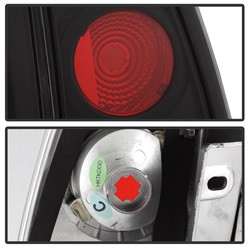 Euro Style Tail Lights - Black (5005946) — angled view