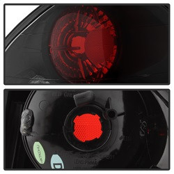 Euro Style Tail Lights - Black (5005359) — angled view