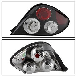 Euro Style Tail Lights - Black (5005434) — angled view