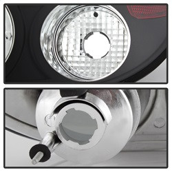 Euro Style Tail Lights - Black (5005434) — angled view