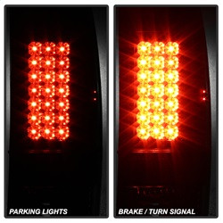 LED Tail Lights - Black (5003898) — angled view