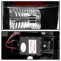 LED Tail Lights - Black (5001528) — angled view