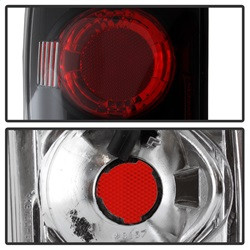 Euro Style Tail Lights - Black (5001146) — angled view