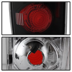 Euro Style Tail Lights - Black (5001146) — angled view