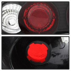 Euro Style Tail Lights - Black (5000330) — angled view