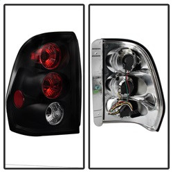 Euro Style Tail Lights - Black (5002181) — angled view