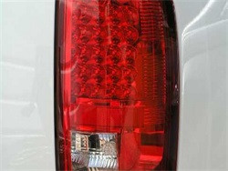 LED Tail Lights - Red Clear (5002570) — angled view