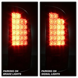 LED Tail Lights - Red Clear (5002570) — angled view
