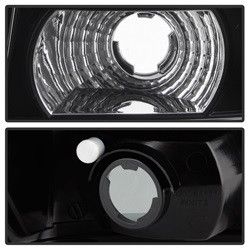 Euro Style Tail Lights - Black (5005502) — angled view