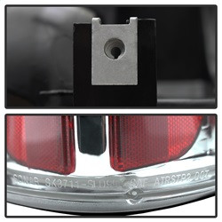 Euro Style Tail Lights - Chrome (5001993) — angled view