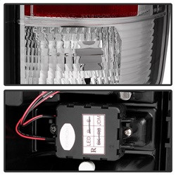LED Tail Lights - Chrome (5001535) — angled view
