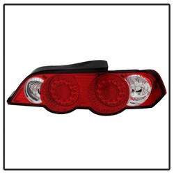 LED Tail Lights - Red Clear — angled view