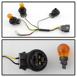 LED Tail Lights - Black (5007117) — angled view