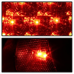 LED Tail Lights - Black (5007117) — angled view