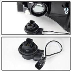 LED Tail Lights - Black (5002617) — angled view