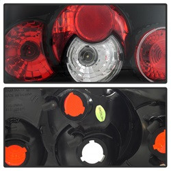 Euro Style Tail Lights - Black (5007407) — angled view