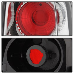Euro Style Tail Lights - Chrome (5001603) — angled view