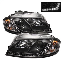 Projector Headlights - DRL - Black — primary image