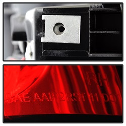 LED Tail Lights - Red Clear (5001740) — angled view