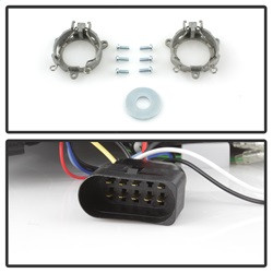 Projector Headlights - DRL - Black (5008572) — angled view