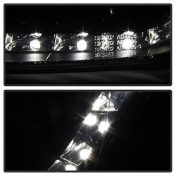 Projector Headlights - DRL - Black (5008572) — angled view