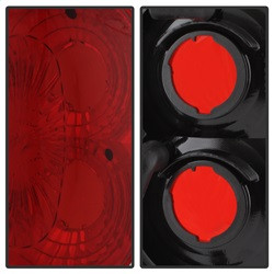 Euro Style Tail Lights - Chrome (5007995) — angled view