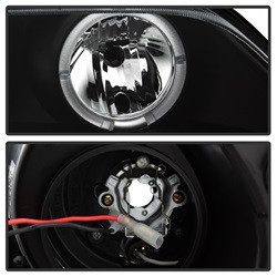 Projector Headlights - LED Halo - Black (5009081) — angled view