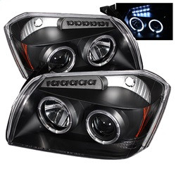 Projector Headlights - LED Halo - Black (5009876) — primary image